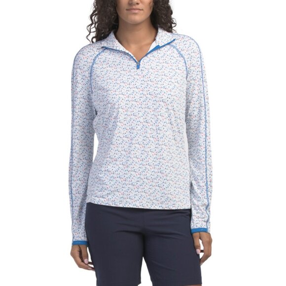G/FORE Snow Aye Poppy Silky Tech Nylon Blend Mid Layer Jacket - Picture 1 of 2